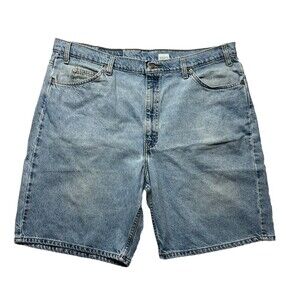 VTG 90s Levis 550 Relaxed Denim Jean Shorts Jorts Size 42 Orange Tab Baggy Loose